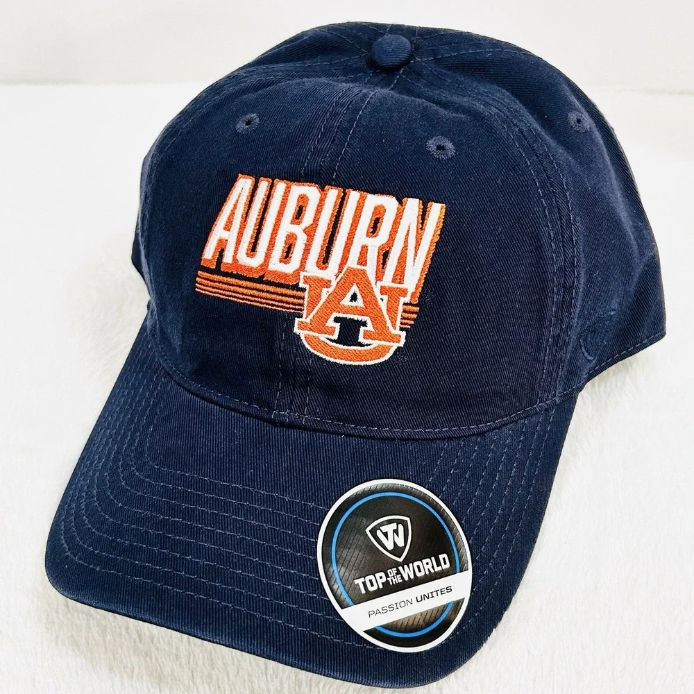 Auburn Tigers Top‎ of the World Slice Hat Cap Adjustable Strapback NCAA Blue